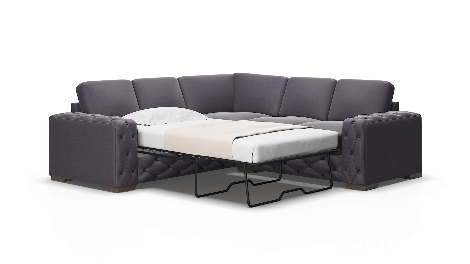 Windsor Keylargo grape Sectional sleeper Espresso Legs  2