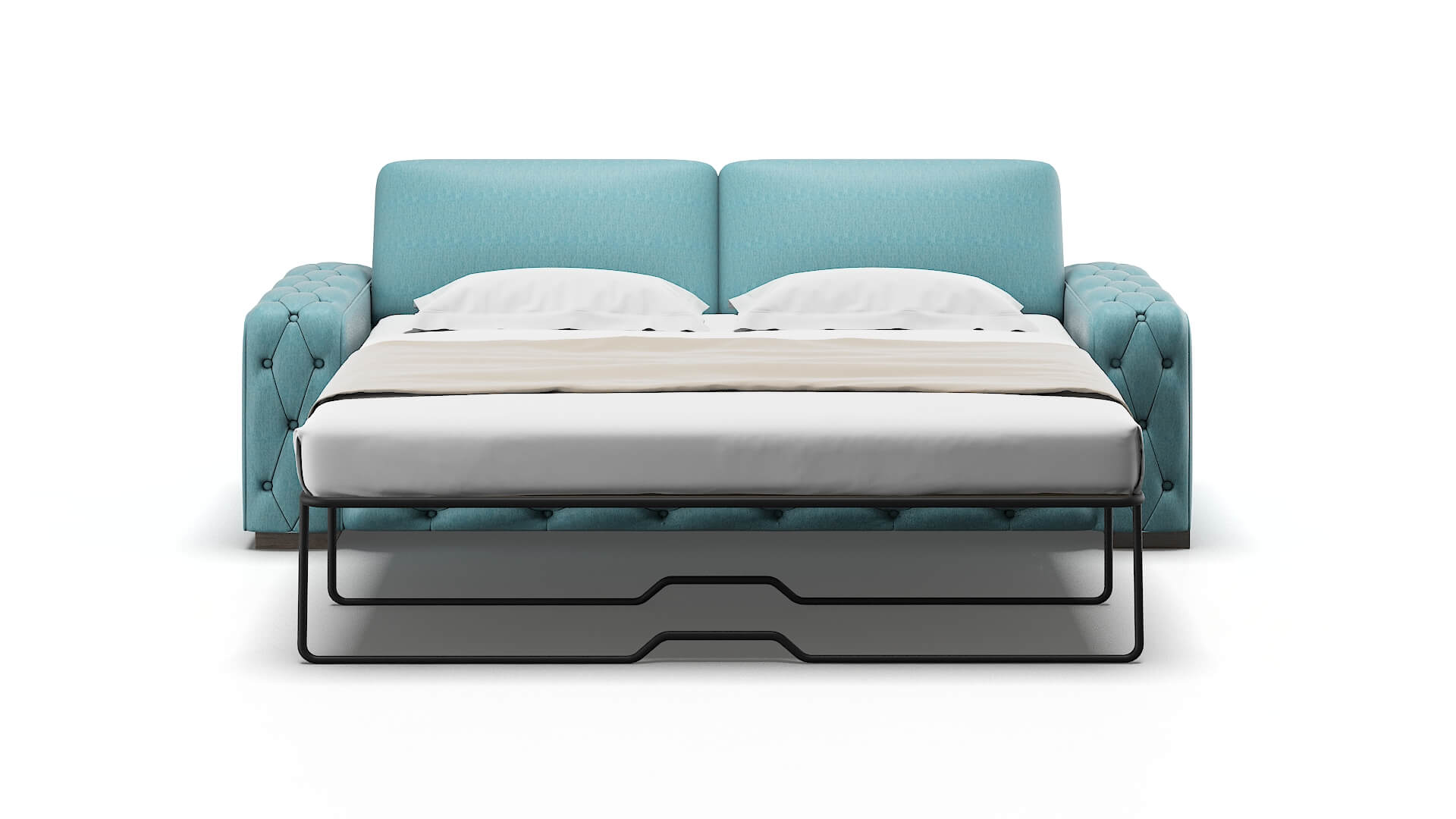 Windsor Lana Peacock Sofa Sleeper Espresso legs 1