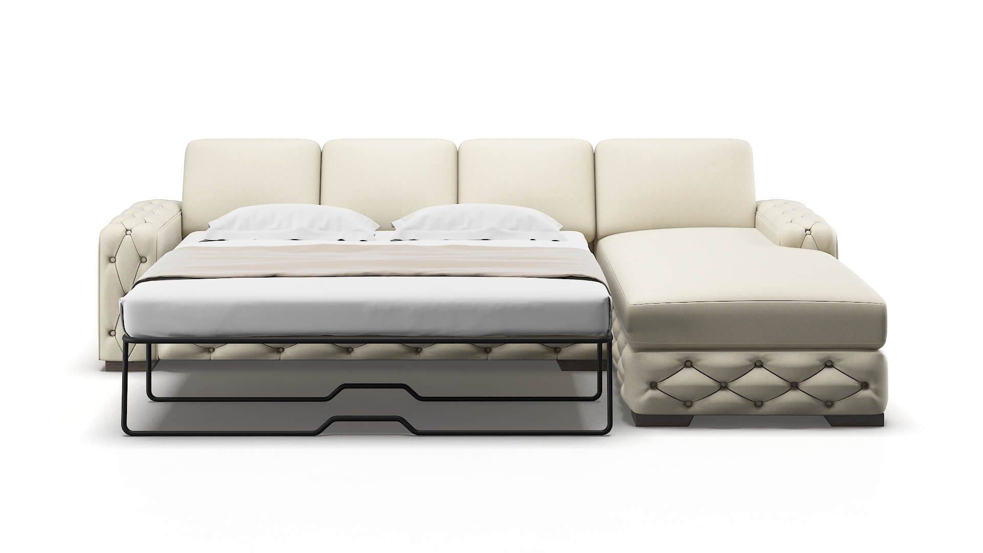 Windsor Lana Sand Panel Sleeper Espresso legs 1