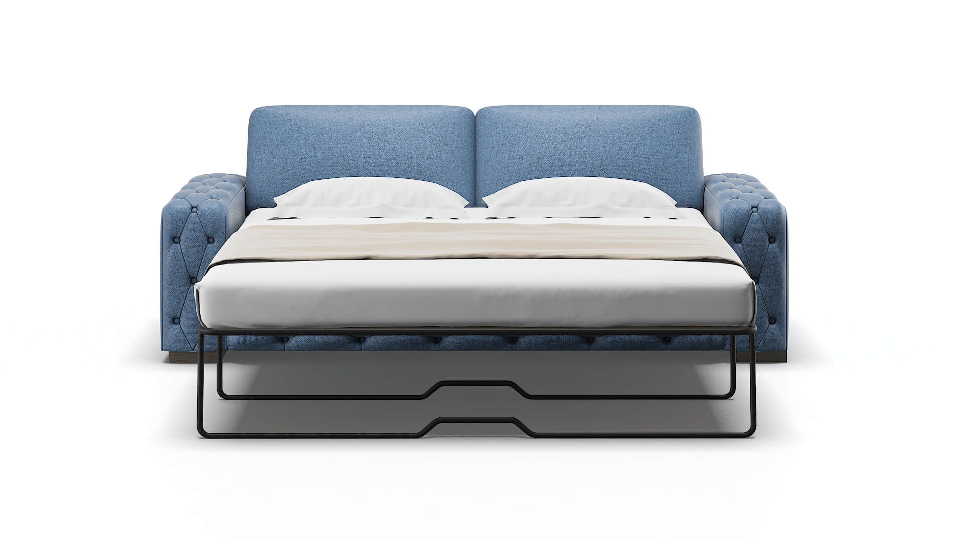 Windsor Leslie Indigo Sofa Sleeper Espresso legs 1