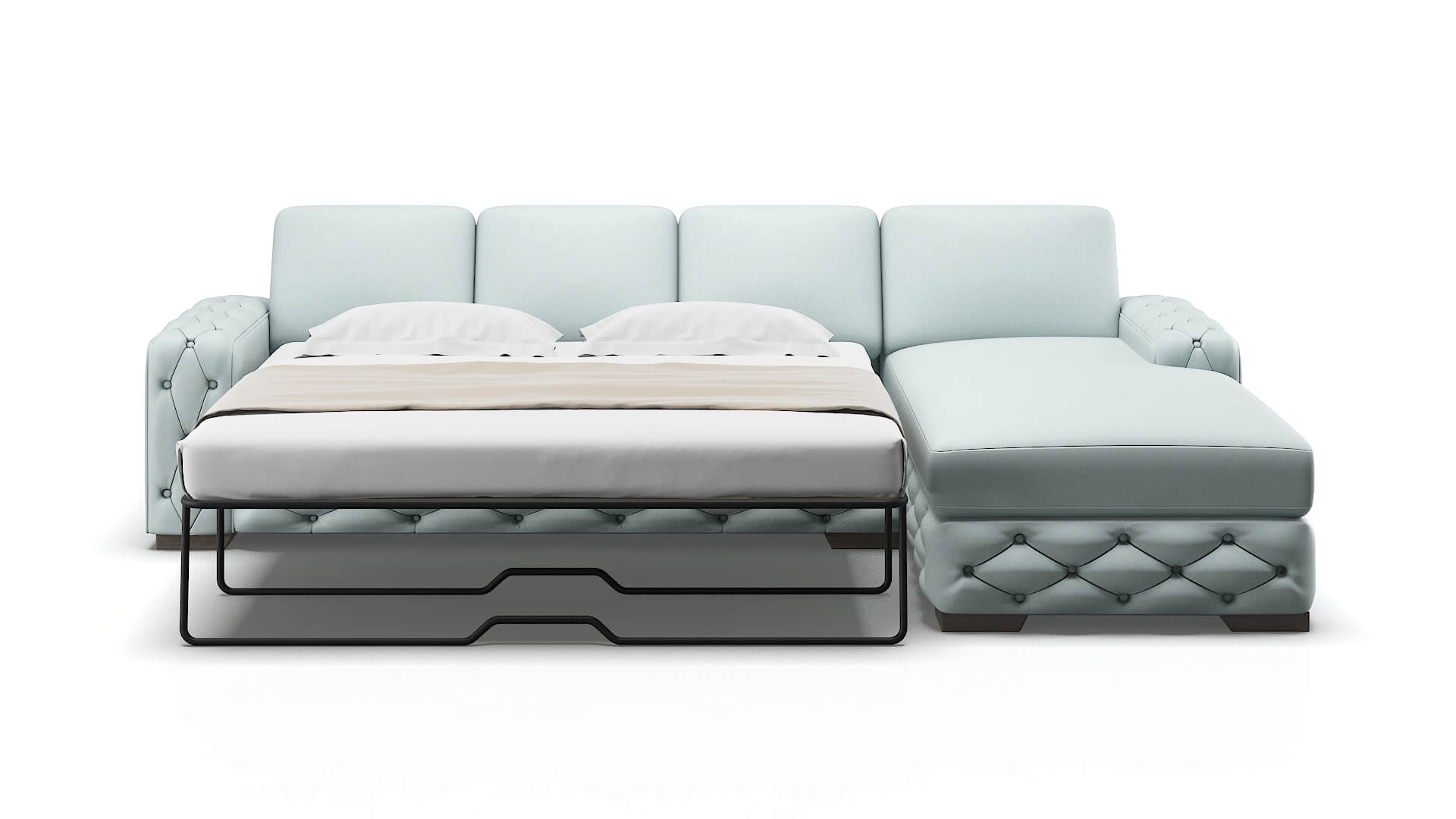 Windsor Leslie Robins_egg Panel Sleeper Espresso legs 1