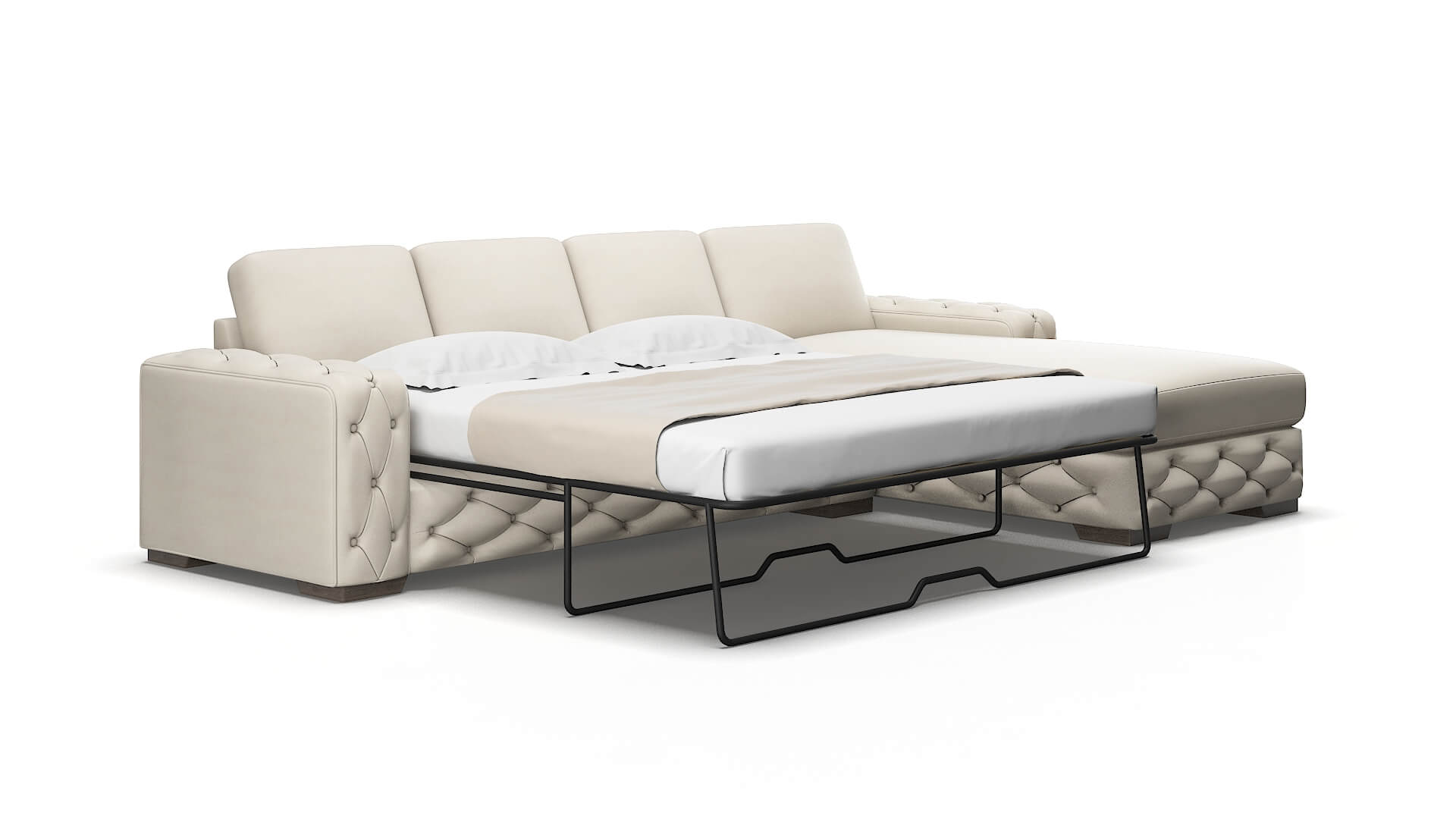 Windsor Malibu Linen Panel Sleeper Espresso legs 2