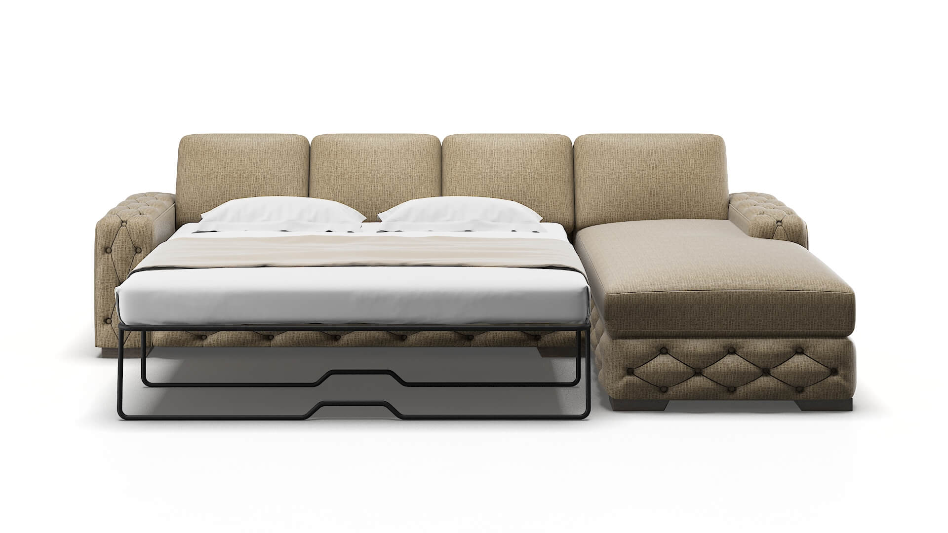 Windsor Marcy Camel Panel Sleeper Espresso legs 1