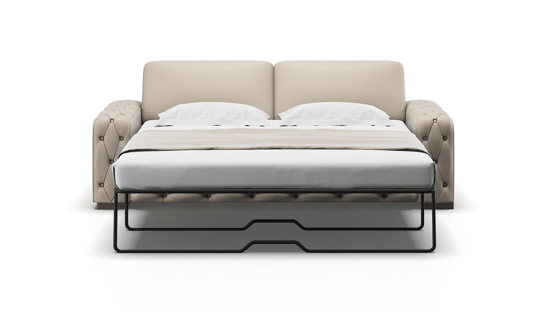 Windsor Naples Almond Sofa Sleeper Espresso legs 1