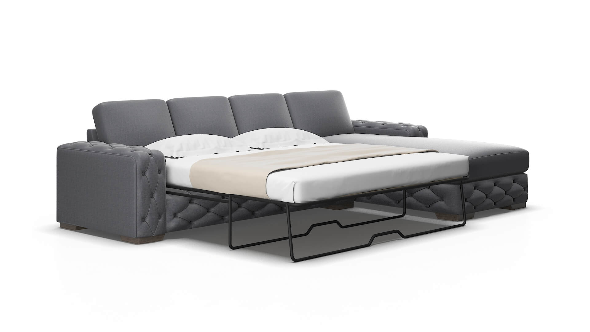 Windsor Notion graphite Panel sleeper Espresso Legs  2