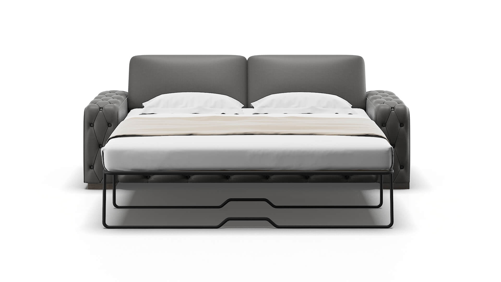 Windsor Oakley Charcoal Sofa Sleeper Espresso legs 1