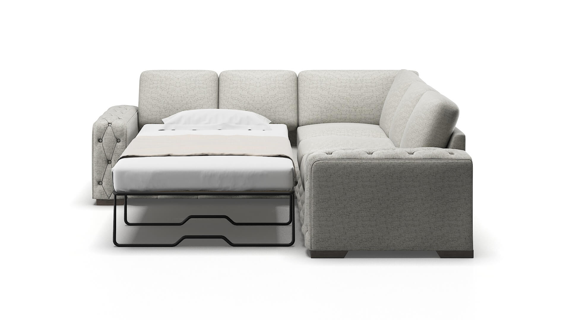 Windsor Oceanside Granite Sectional Sleeper Espresso legs 1