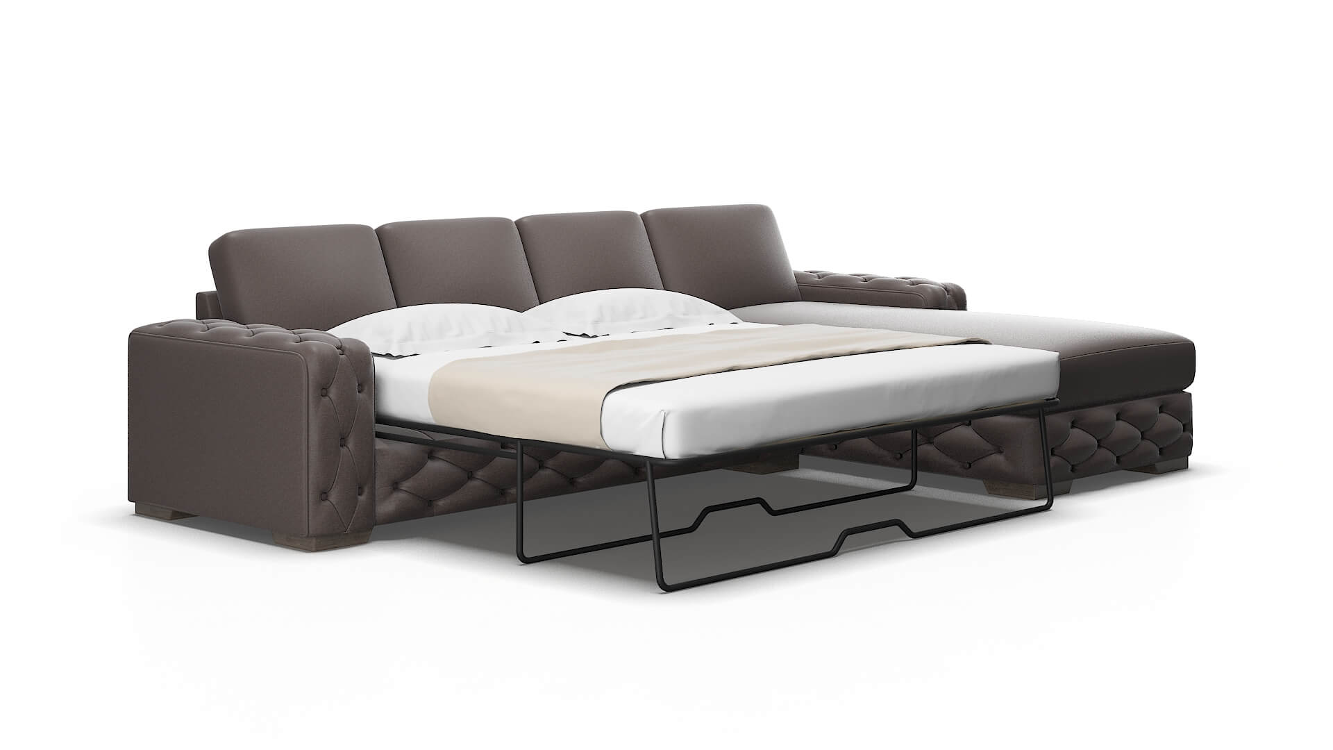 Windsor Oscar chocolate Panel sleeper Espresso Legs  2