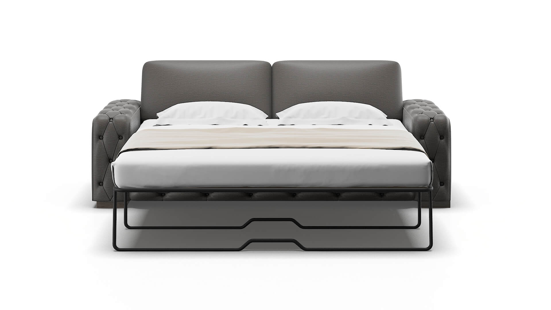 Windsor Oscar Grey Sofa Sleeper Espresso legs 1