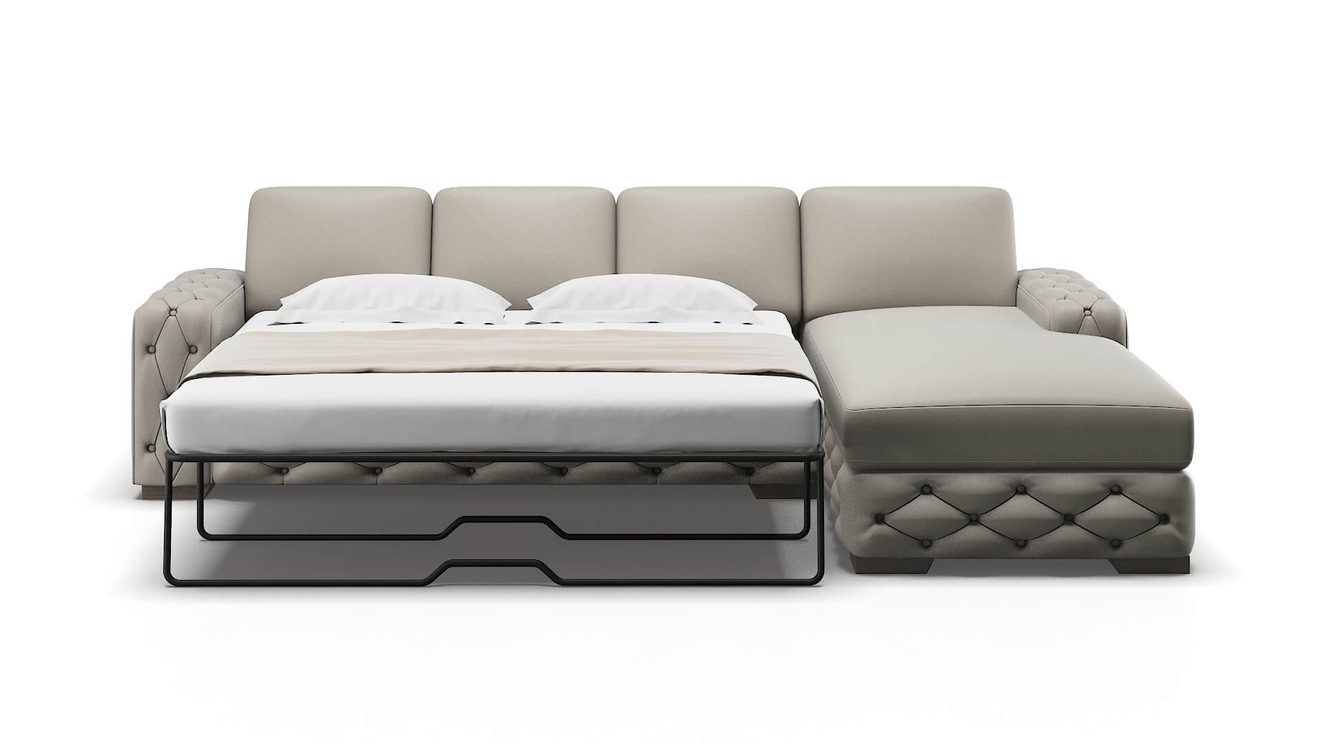 Windsor Oscar Silver Panel Sleeper Espresso legs 1