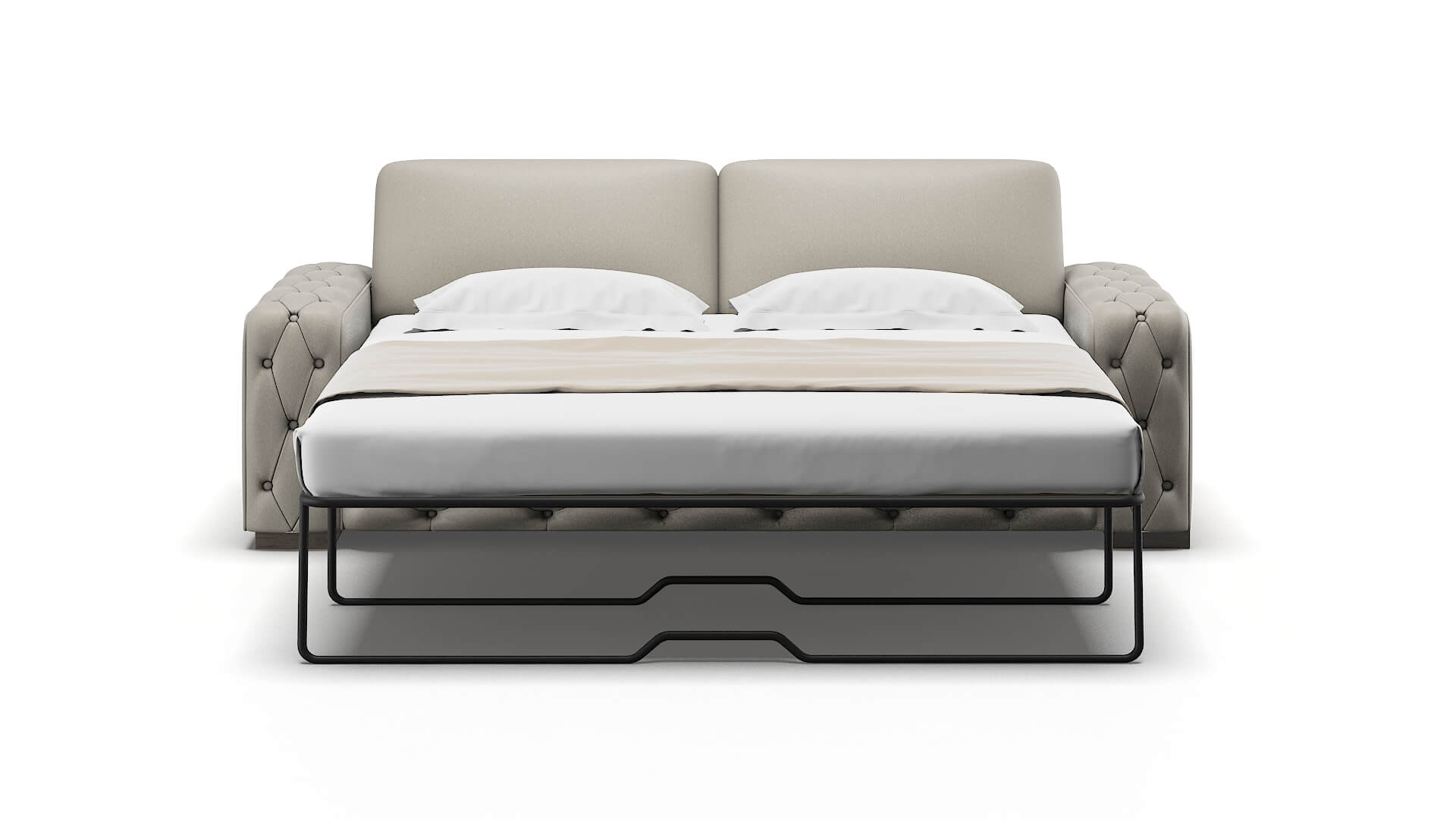 Windsor Oscar Silver Sofa Sleeper Espresso legs 1