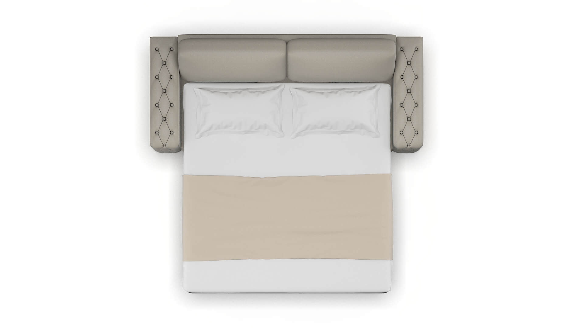 Windsor Oscar Silver Sofa Sleeper Espresso legs 3