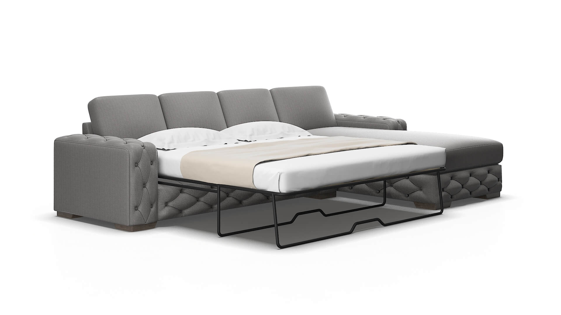 Windsor Parker graphite Panel sleeper Espresso Legs  2