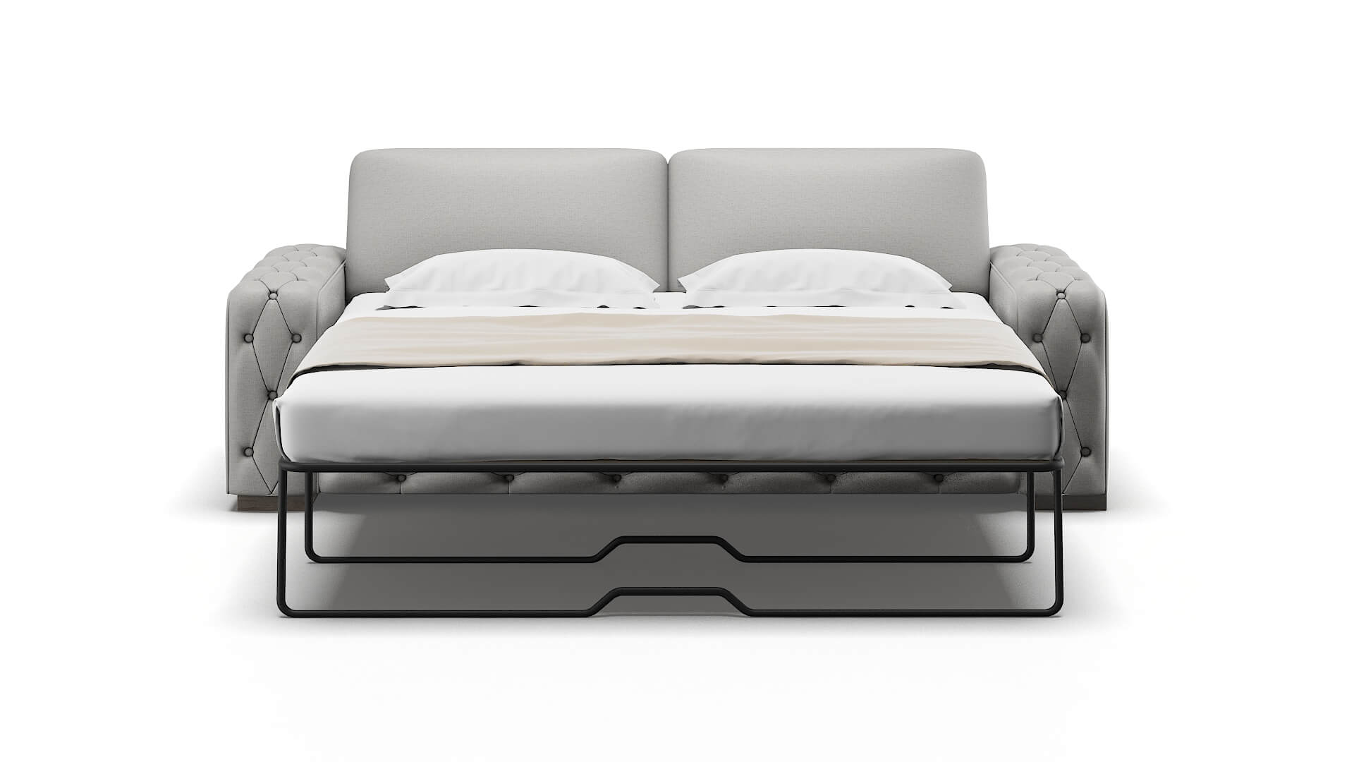 Windsor Parker Silver Sofa Sleeper Espresso legs 1