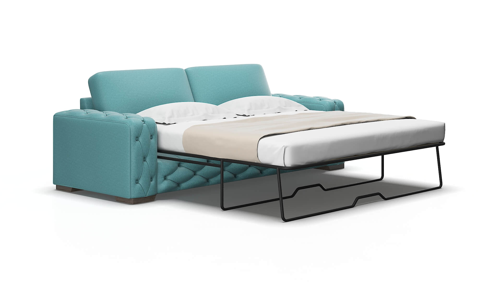 Windsor Parker turquoise Sofa sleeper Espresso Legs  2