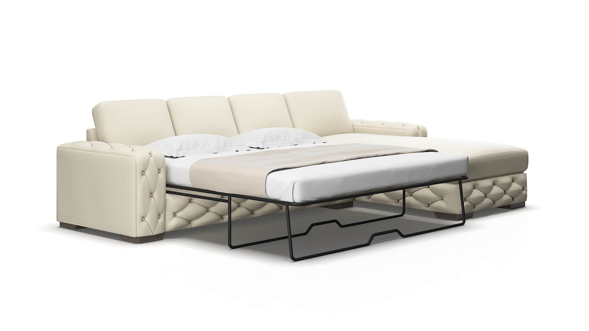 Windsor Phoenix ivory Panel sleeper Espresso Legs  2