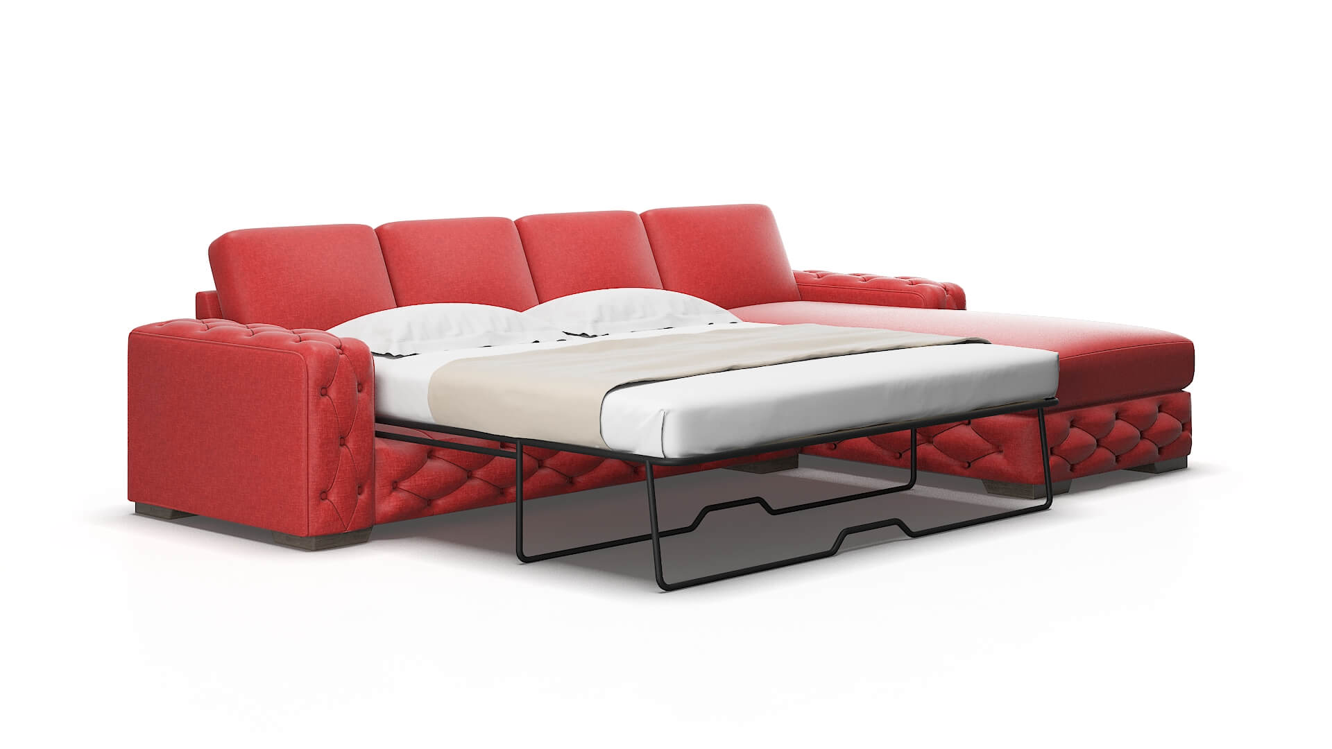 Windsor Portland berry Panel sleeper Espresso Legs  2