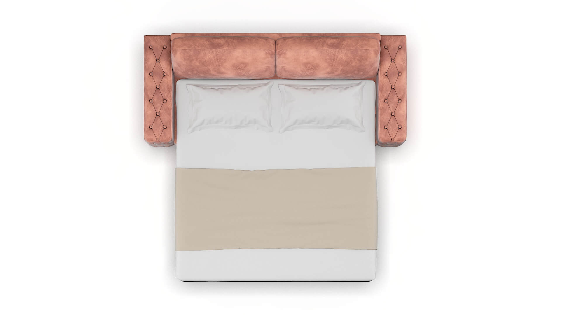 Windsor Royale Blush Sofa Sleeper Espresso legs 3