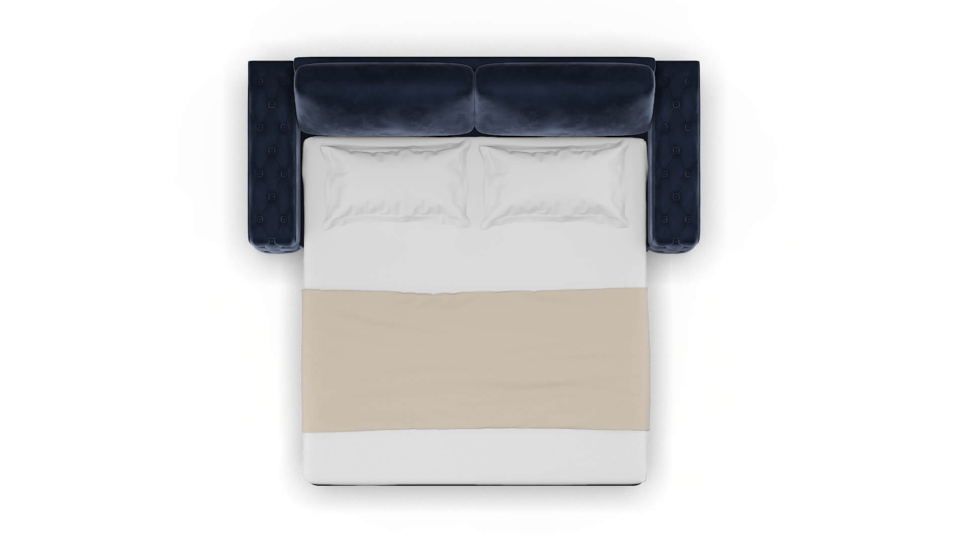 Windsor Royale Cobalt Sofa Sleeper Espresso legs 3