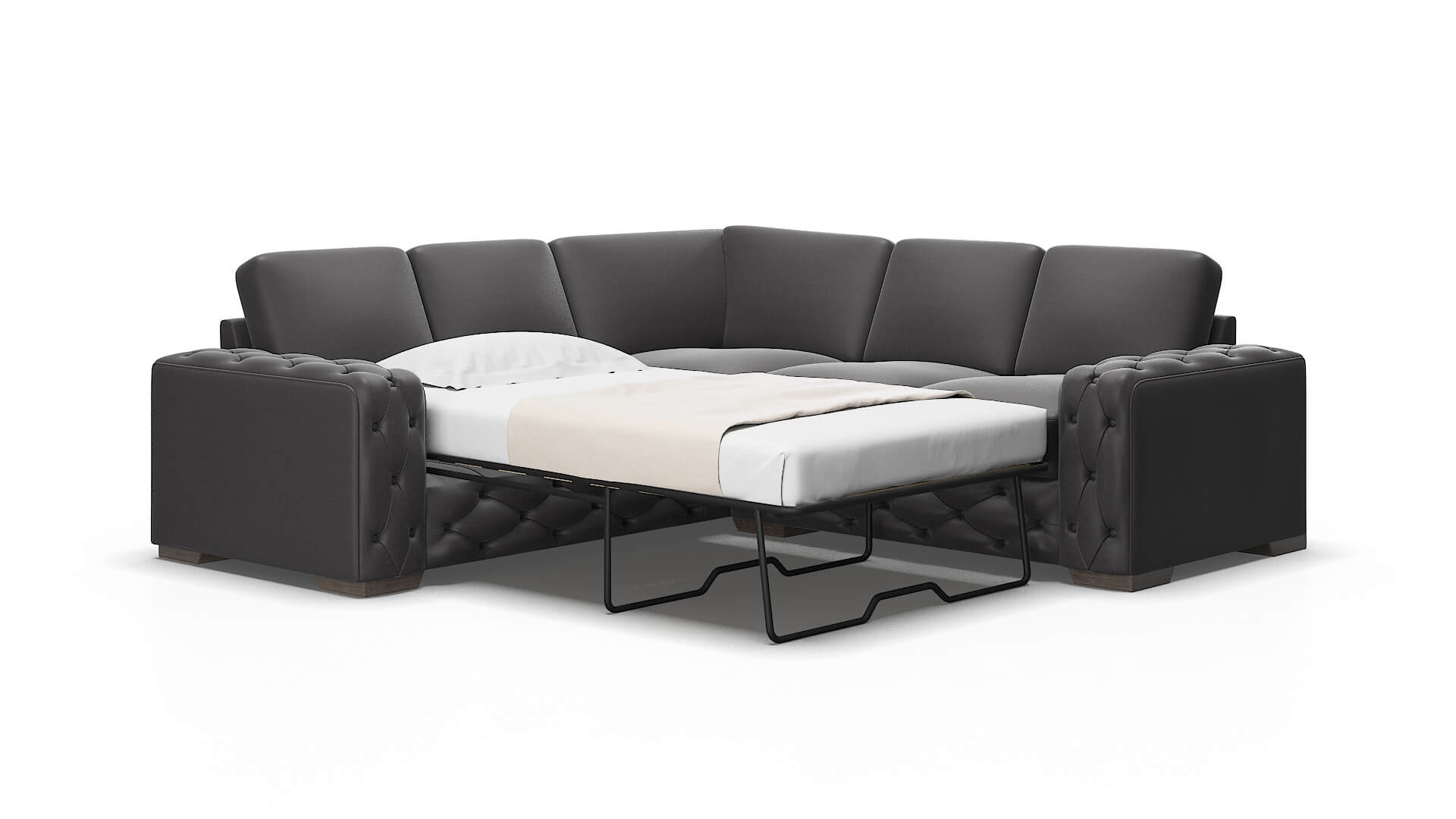 Windsor Royale Eclipse Sectional Sleeper Espresso legs 2