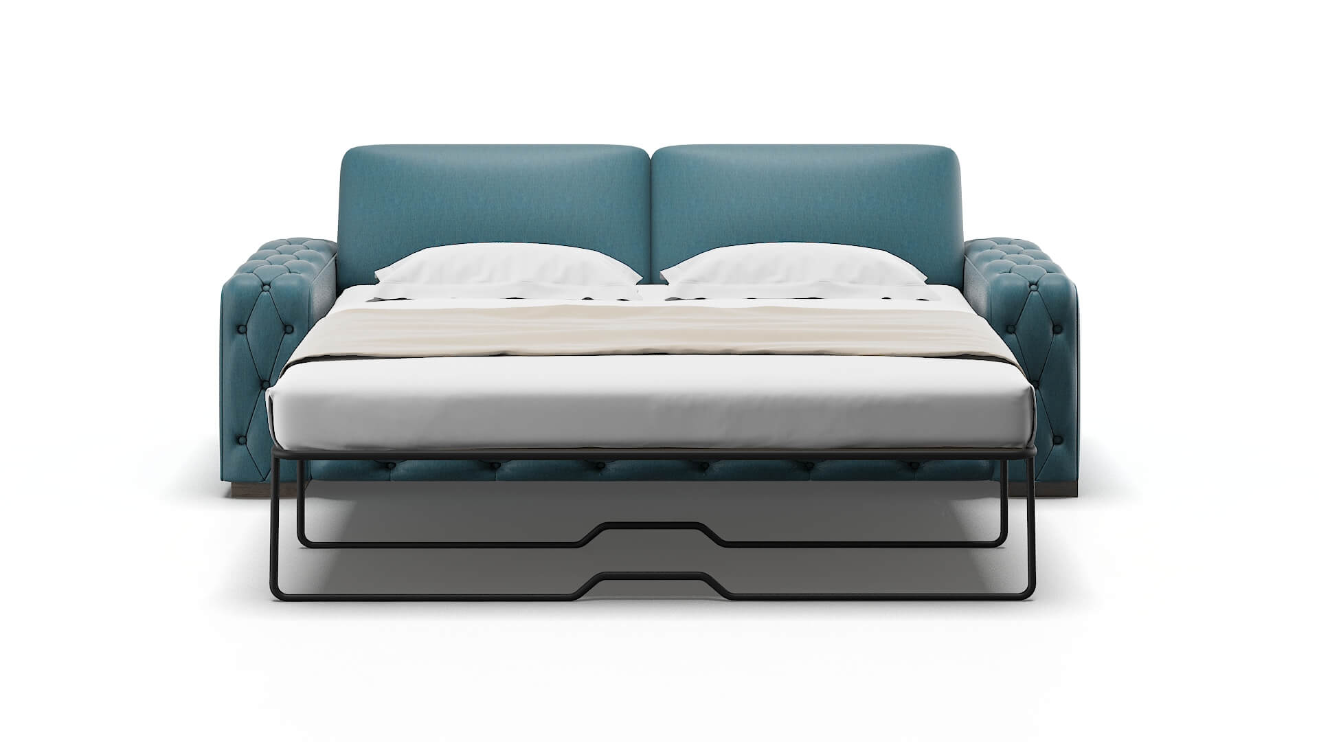 Windsor Royale Electric_blue Sofa Sleeper Espresso legs 1