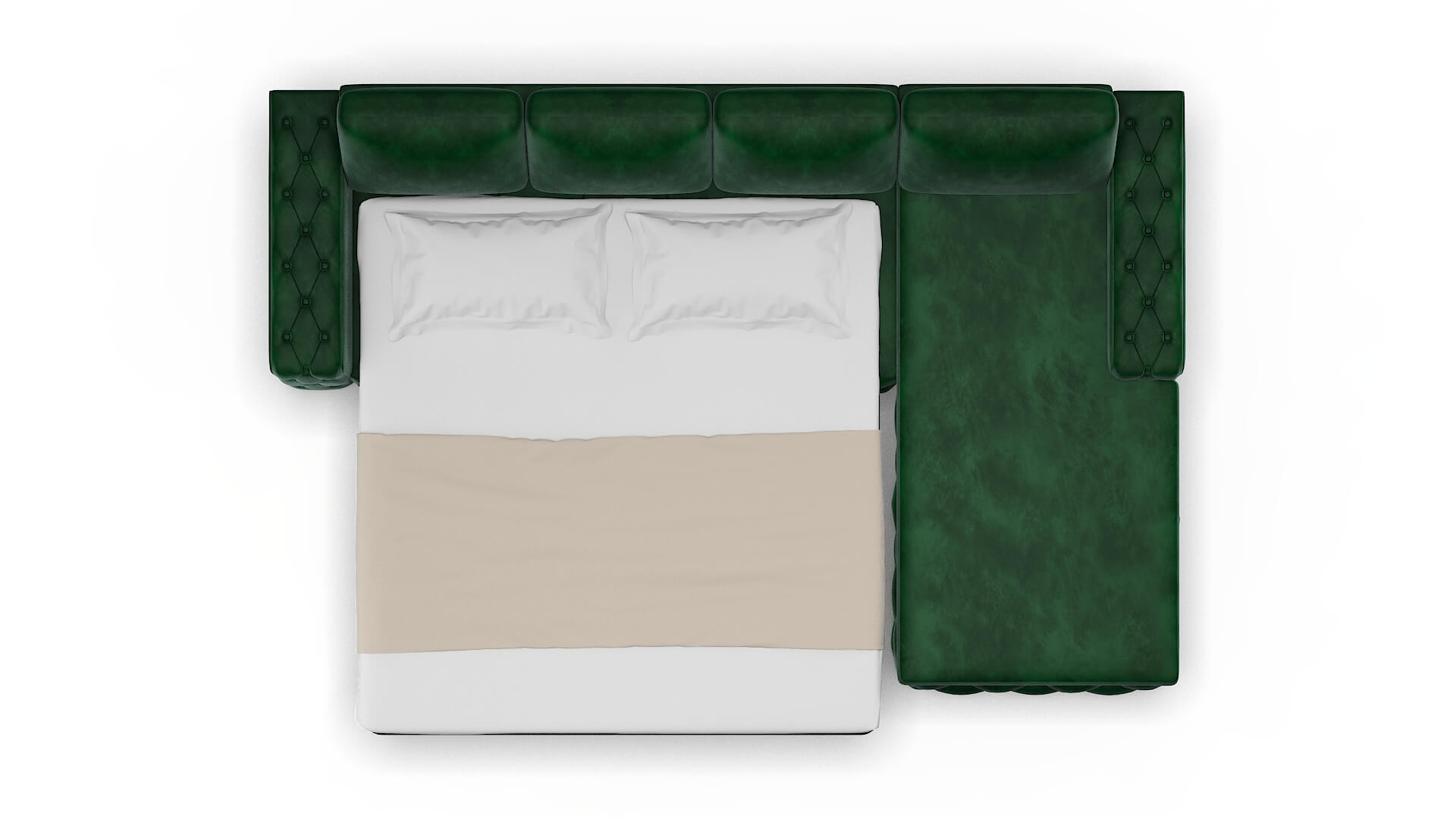 Windsor Royale Evergreen Panel Sleeper Espresso legs 3