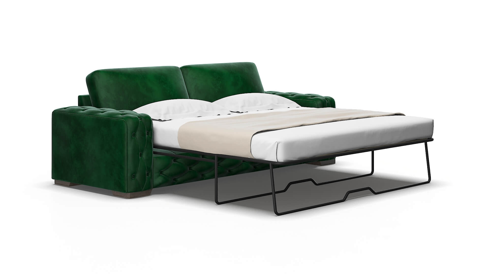 Windsor Royale evergreen Sofa sleeper Espresso Legs  2