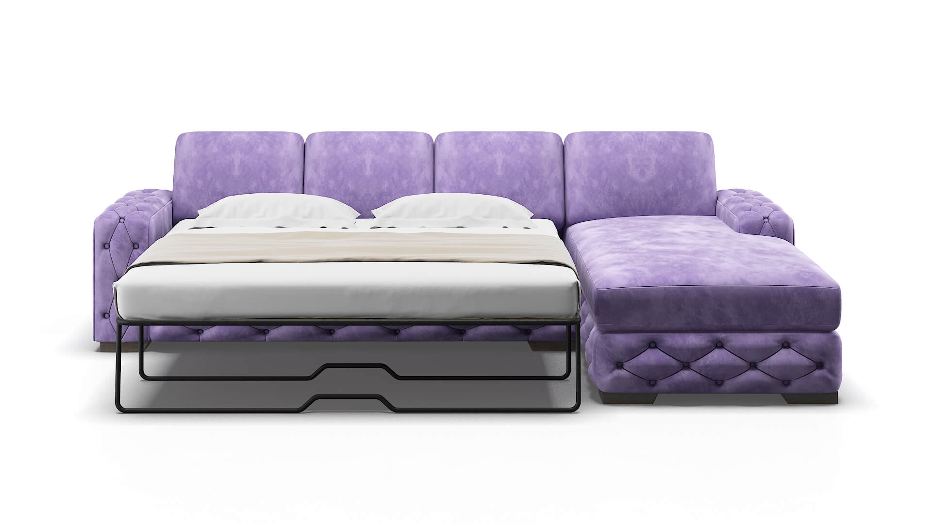 Windsor Royale Lavender Panel Sleeper Espresso legs 1