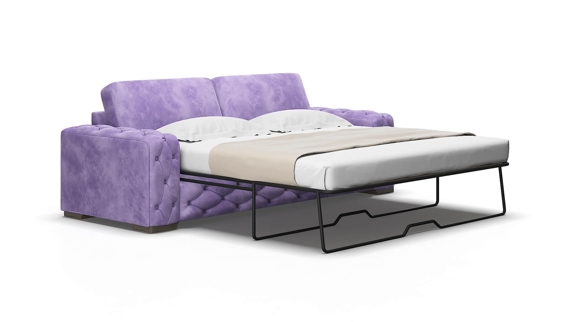 Windsor Royale lavender Sofa sleeper Espresso Legs  2