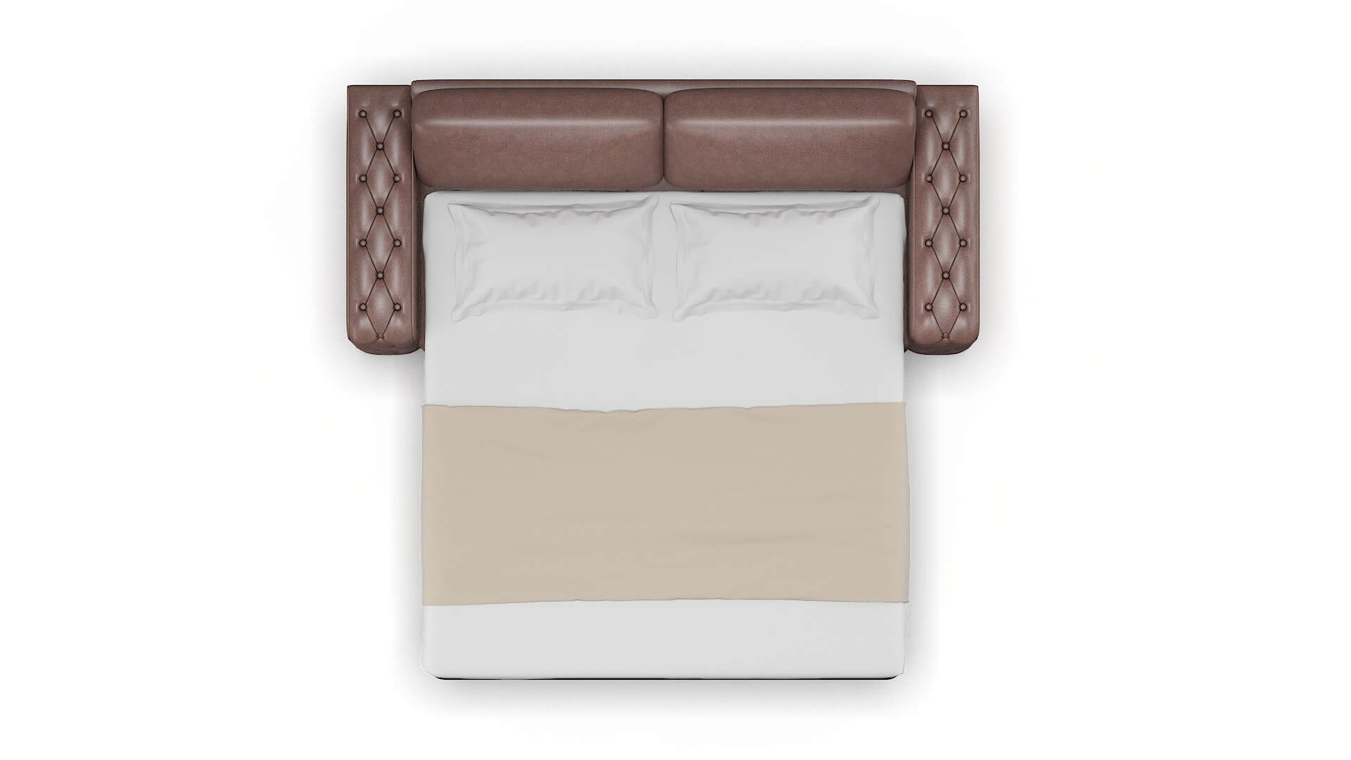 Windsor Royale Mocha Sofa Sleeper Espresso legs 3