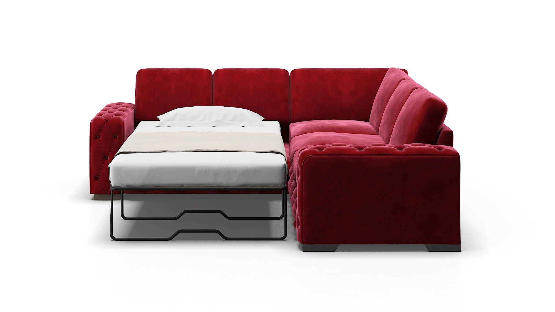 Windsor Royale Ruby Sectional Sleeper Espresso legs 1