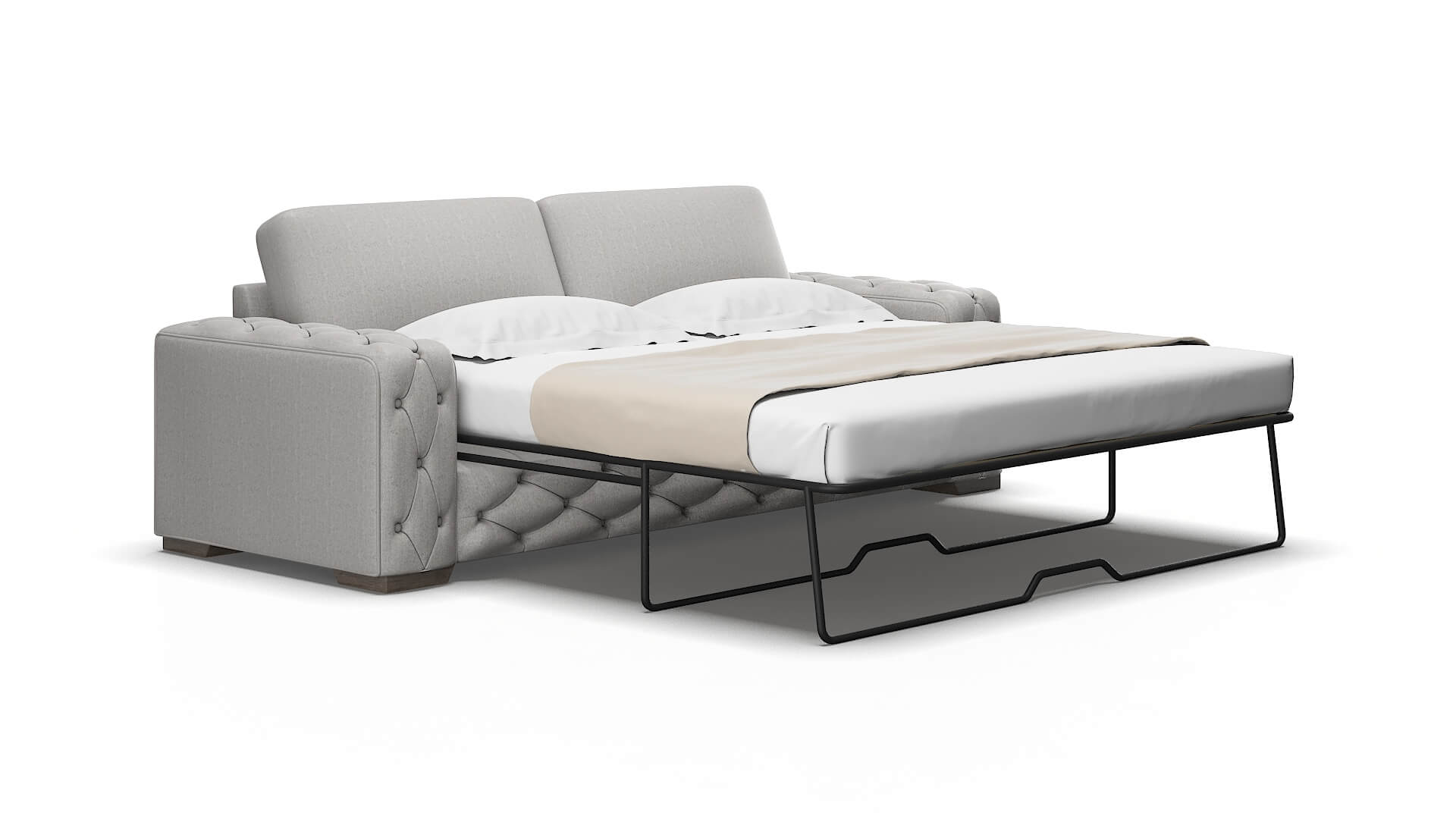 Windsor Sasha Silver Sofa Sleeper Espresso legs 2