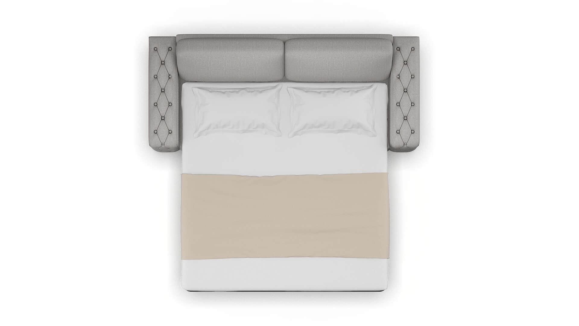 Windsor Sasha Silver Sofa Sleeper Espresso legs 3