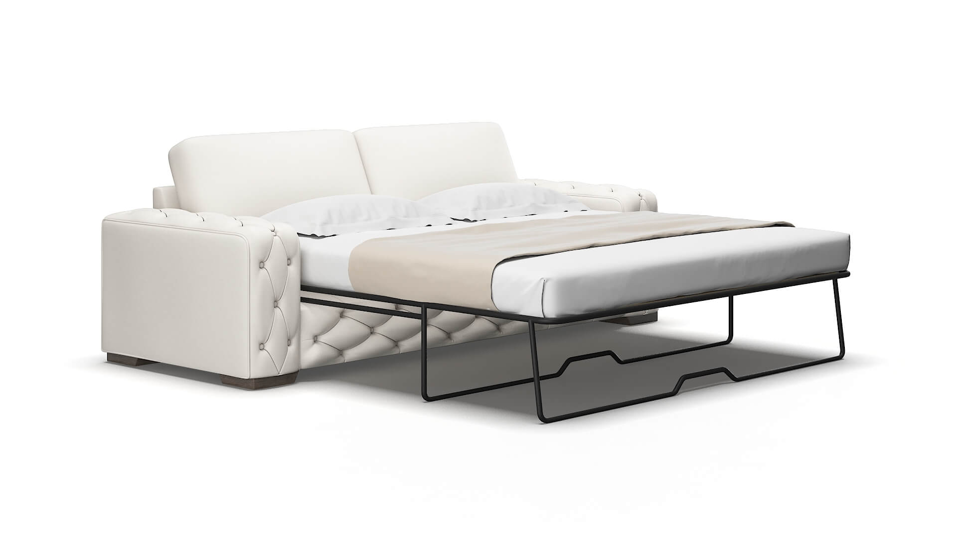 Windsor Venice Eggshell Sofa Sleeper Espresso legs 2