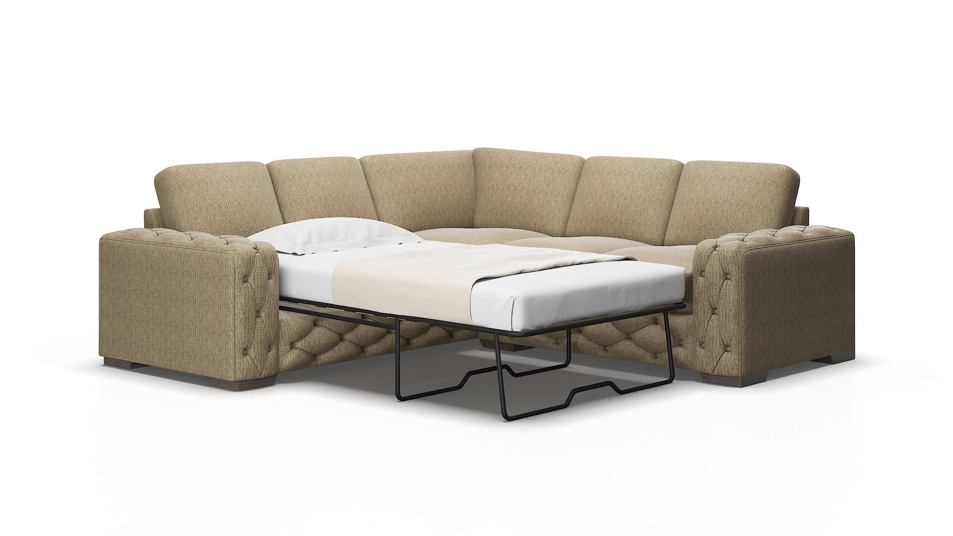 Windsor Venus mocha Sectional sleeper Espresso Legs  2