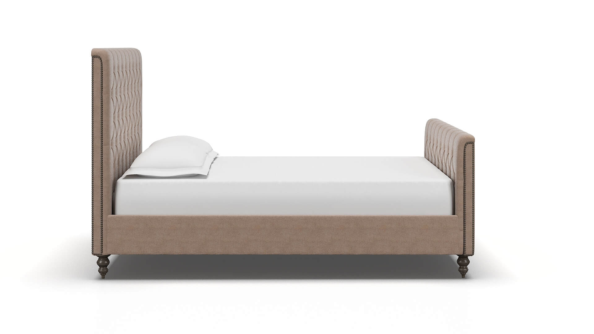 Sophia Bella Pewter Bed espresso legs 3