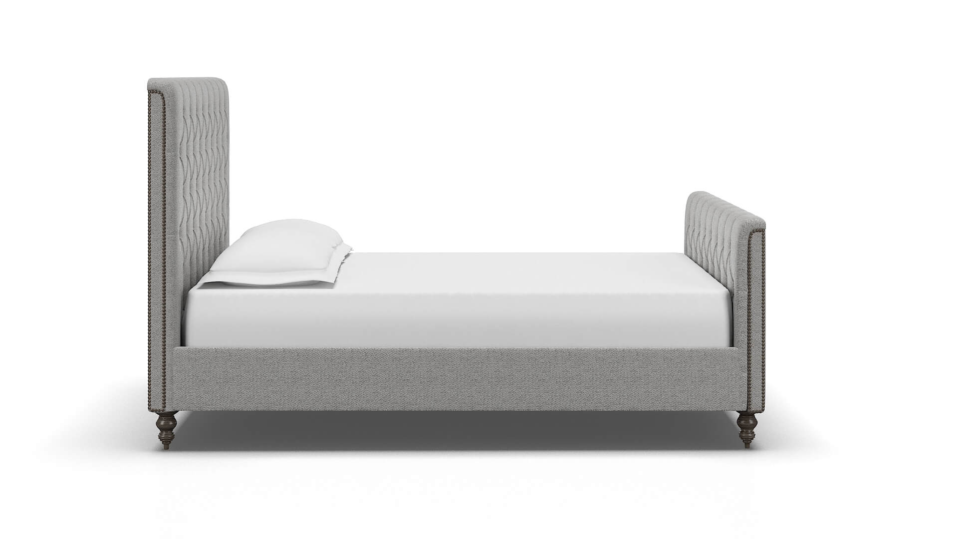 Sophia Catalina Silver Bed espresso legs 3