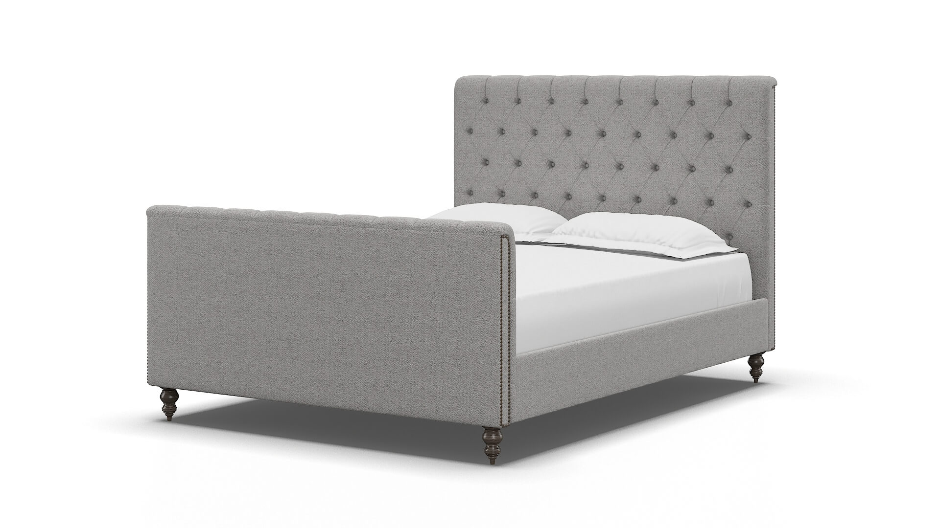 Sophia Catalina Silver Bed espresso legs 5