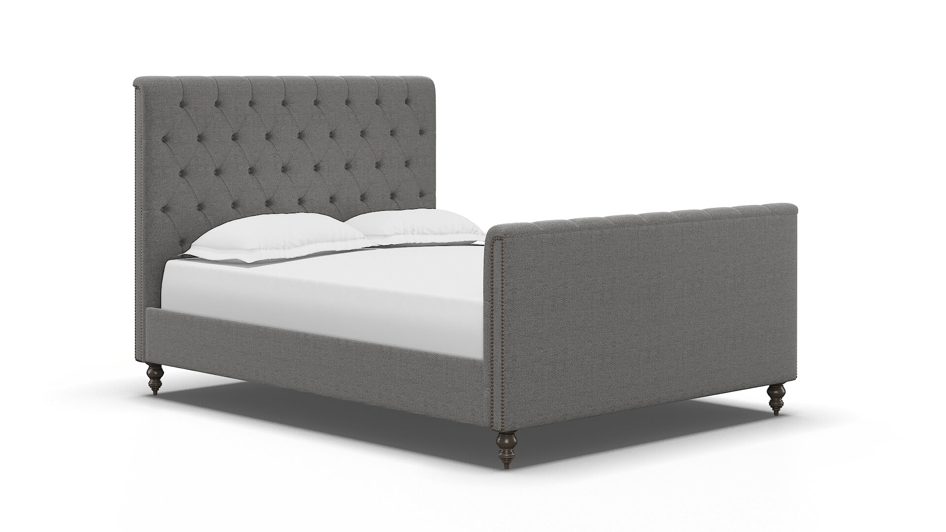 Sophia Catalina Steel Bed espresso legs 2