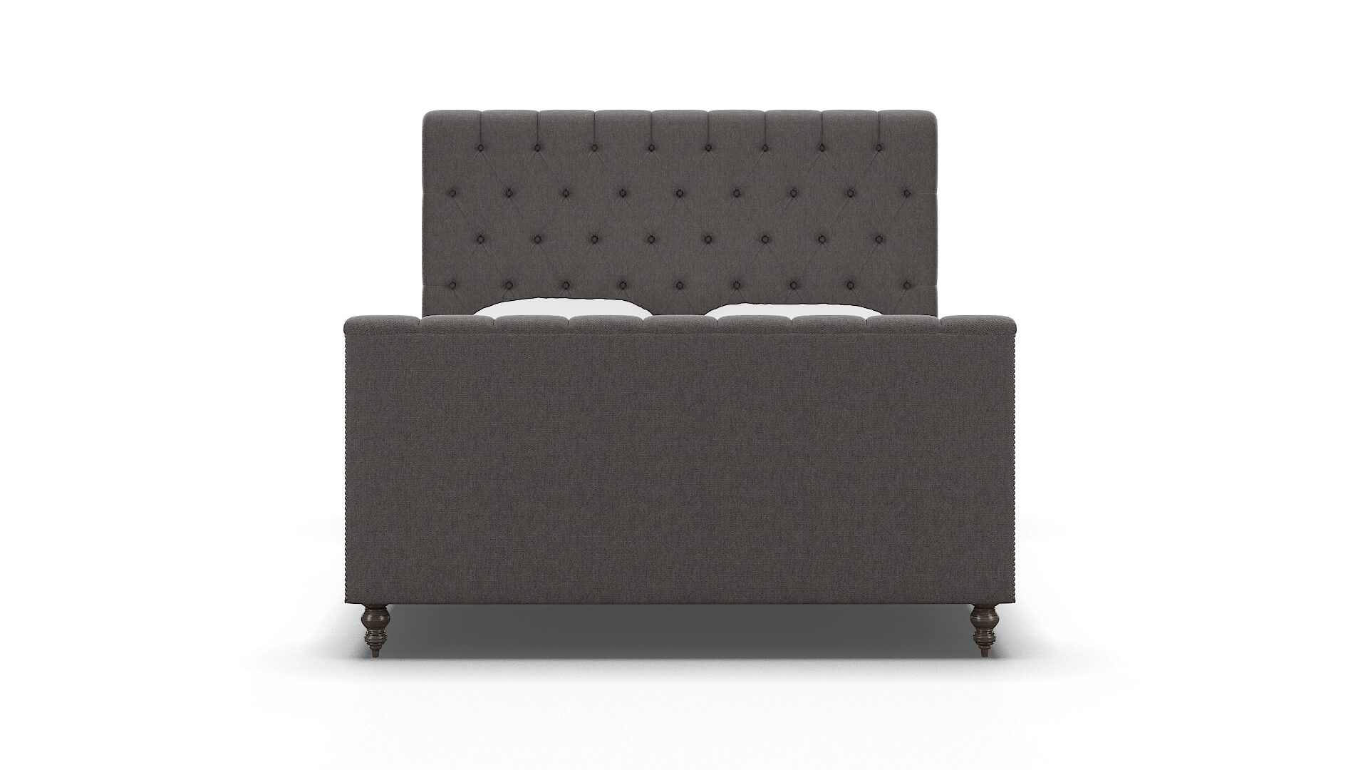 Sophia Cosmo Charcoal Bed espresso legs 1