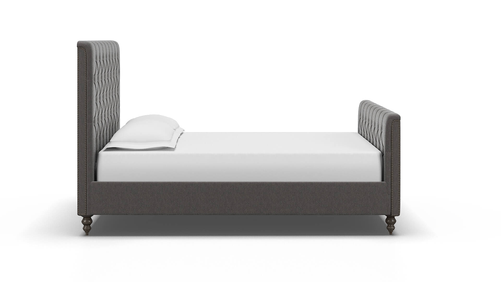 Sophia Cosmo Charcoal Bed espresso legs 3