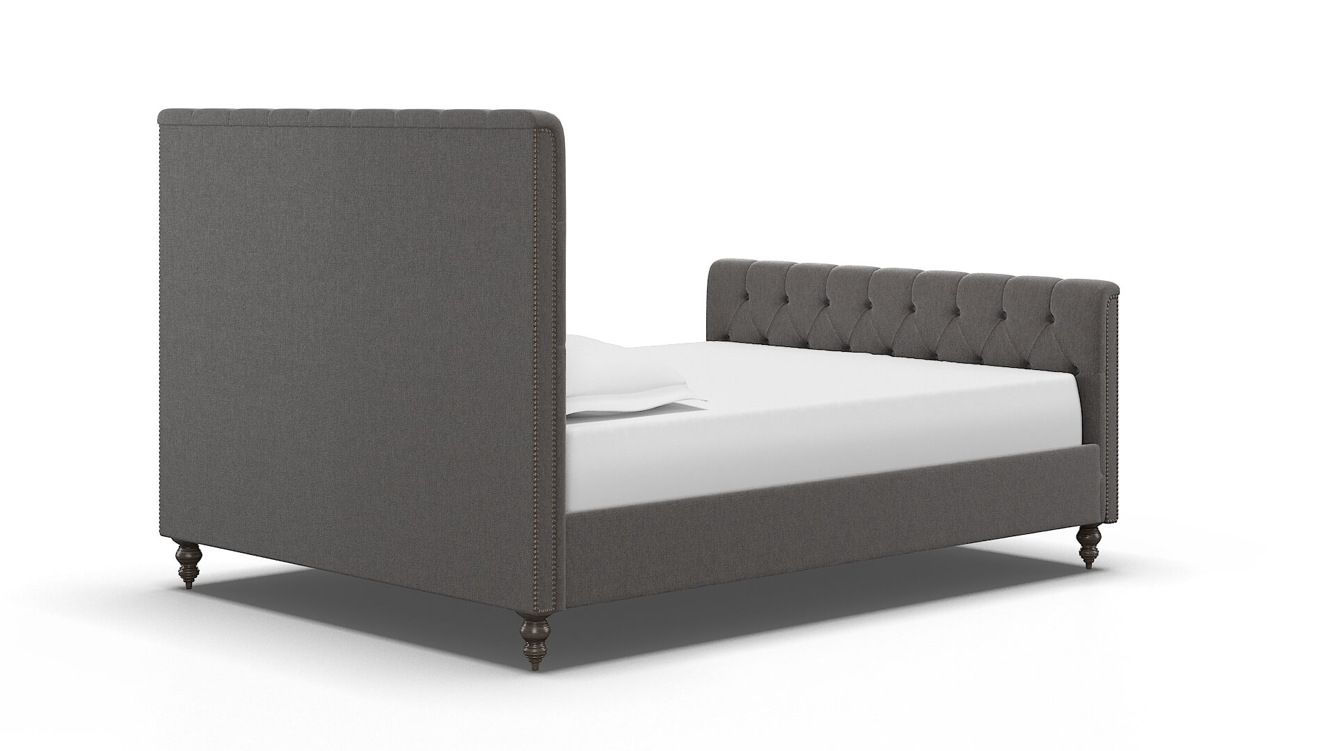 Sophia Cosmo Charcoal Bed espresso legs 4