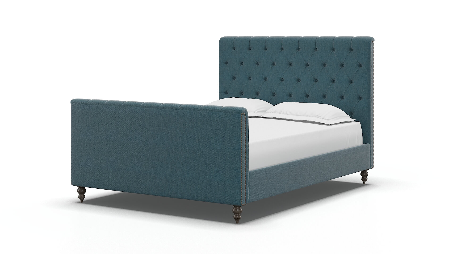 Sophia Cosmo Teal Bed espresso legs 5