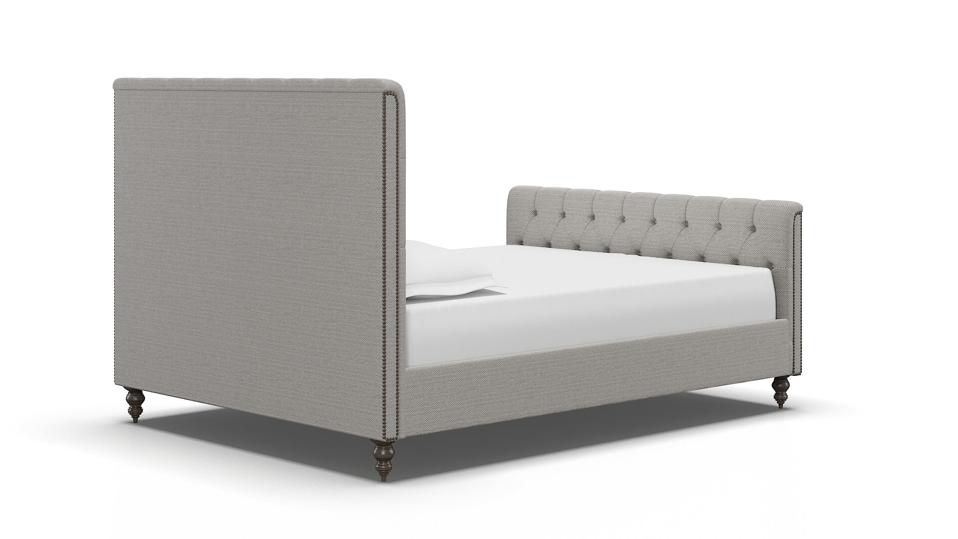 Sophia Derby Grey Bed espresso legs 4