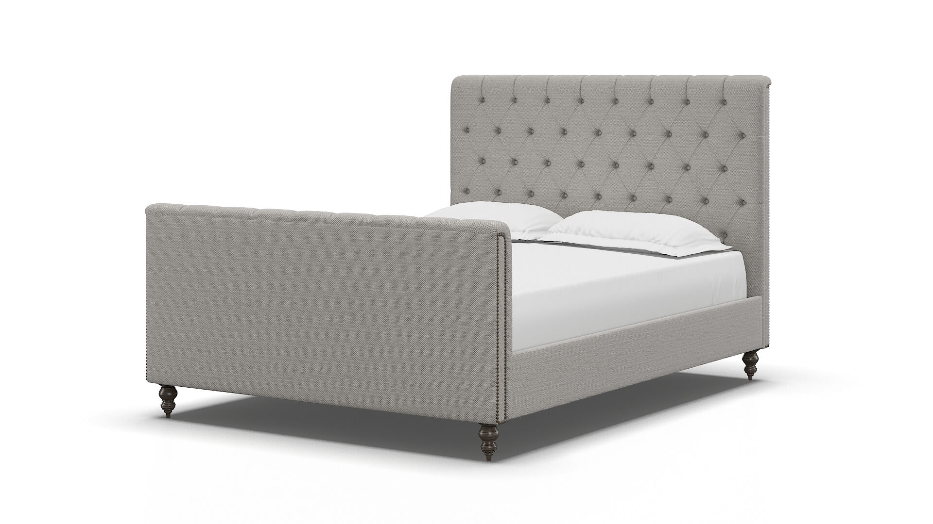 Sophia Derby Grey Bed espresso legs 5