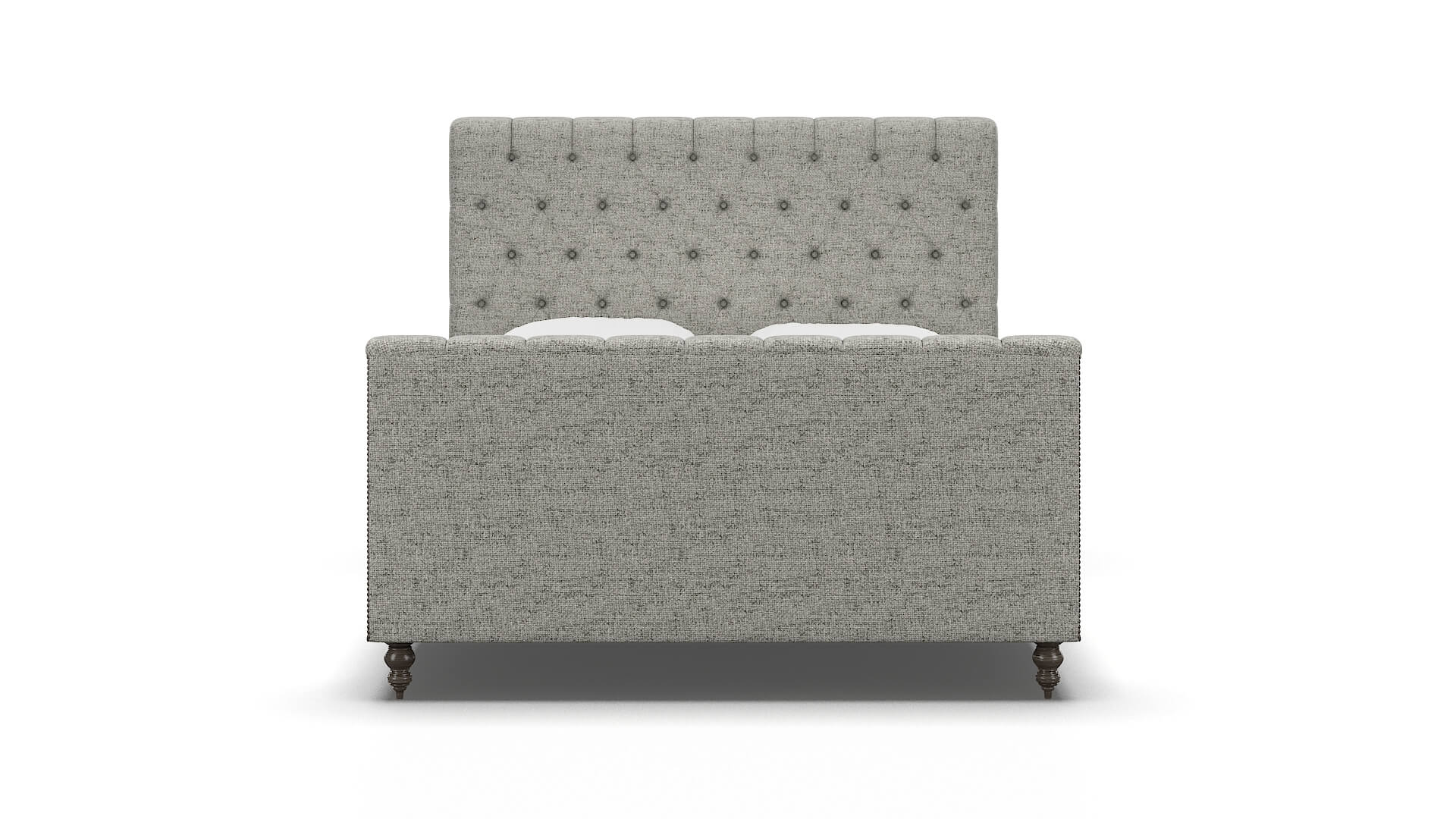 Sophia Derby Silver Bed espresso legs 1