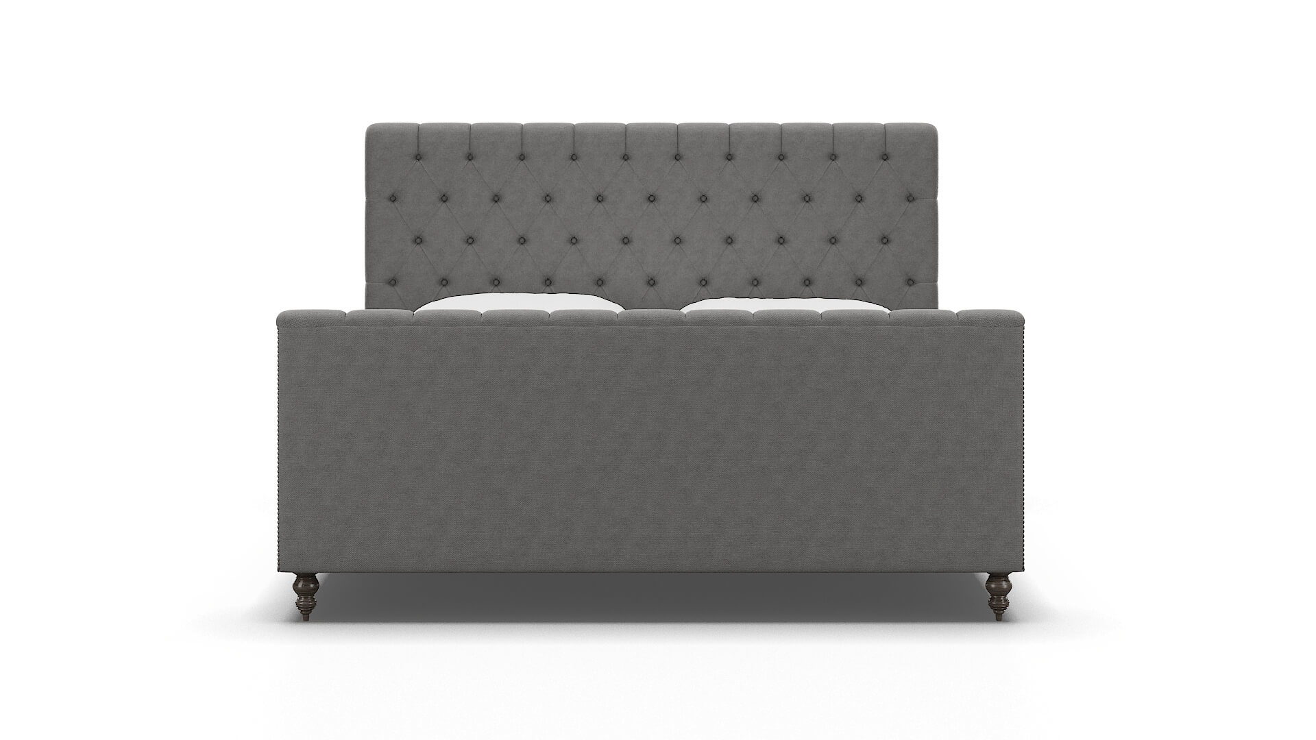 Sophia Dream_d Charcoal Bed King espresso legs 1