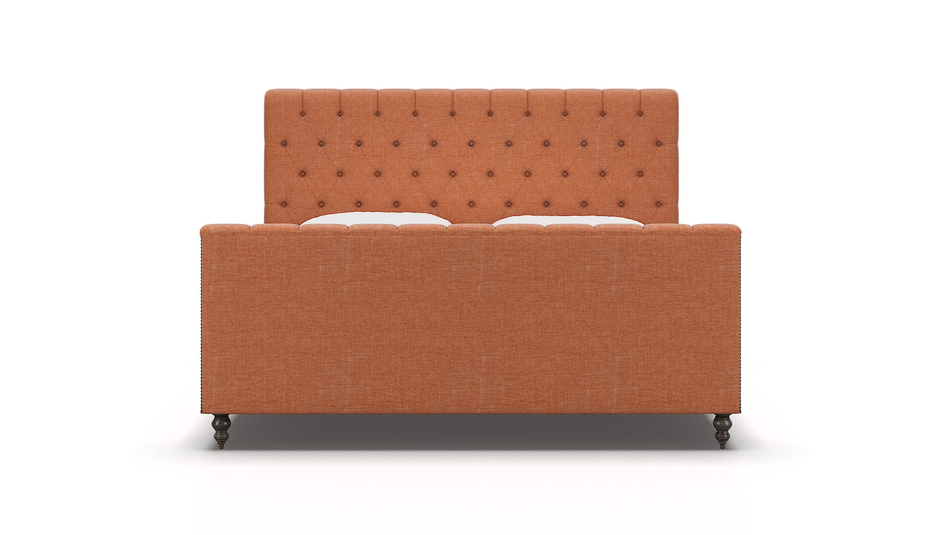 Sophia Hepburn Appricot Bed King espresso legs 1