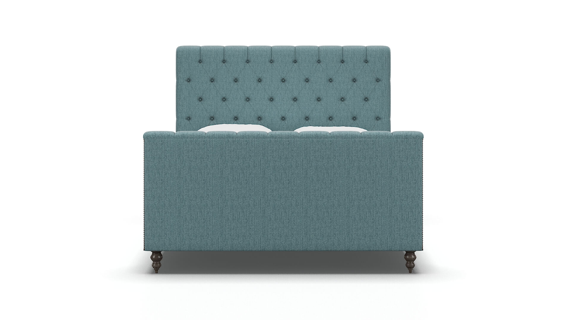 Sophia Insight Peacock Bed espresso legs 1