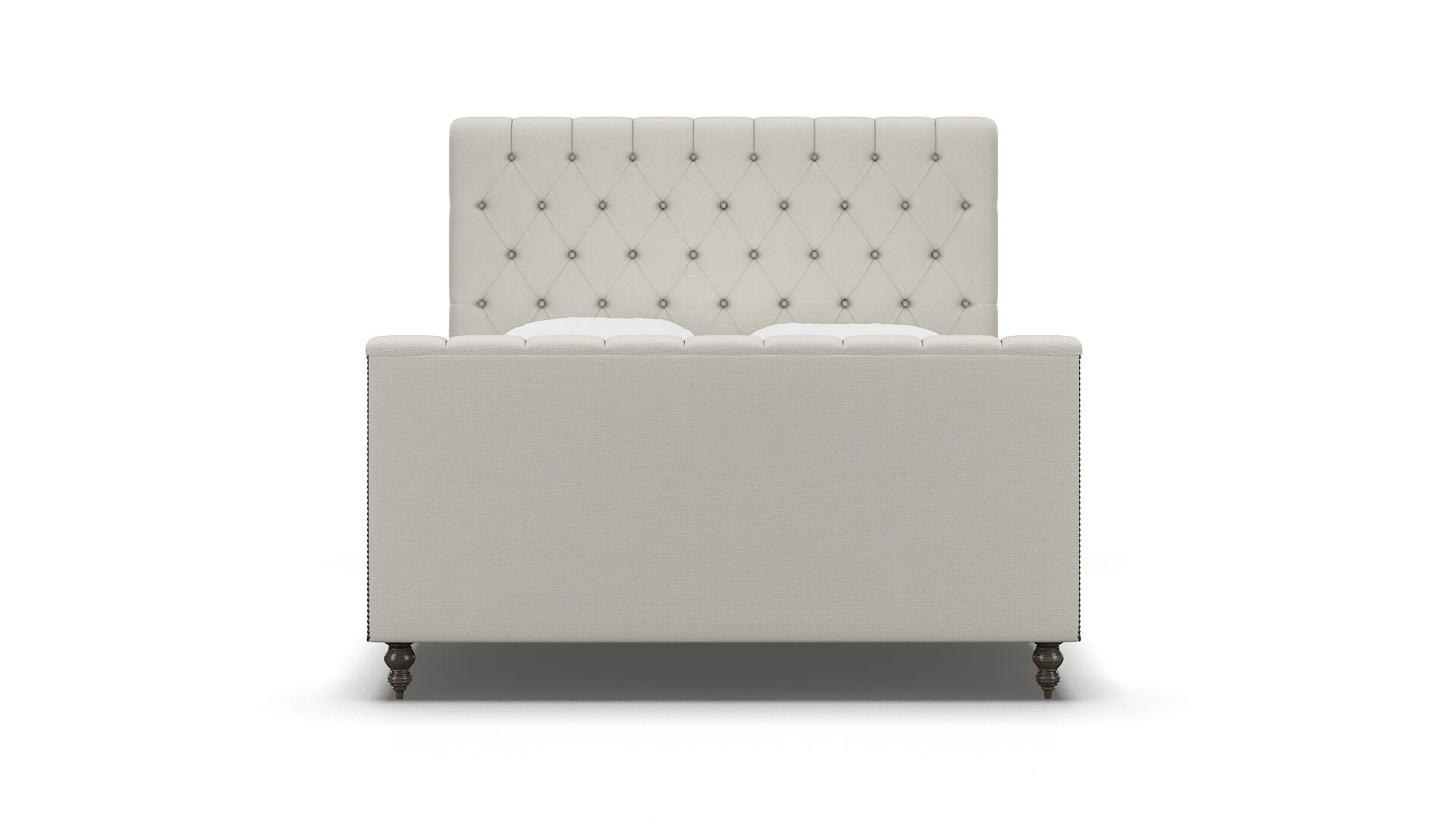 Sophia Keylargo Oatmeal Bed espresso legs 1